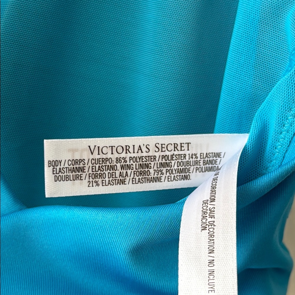 NWT Victoria's Secret Sport Blue Strappy Sports Bra size L - Picture 5 of 5